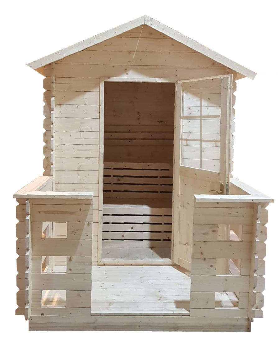 Venkovní sauna LORCA s terasou 2x3m (24/40mm)